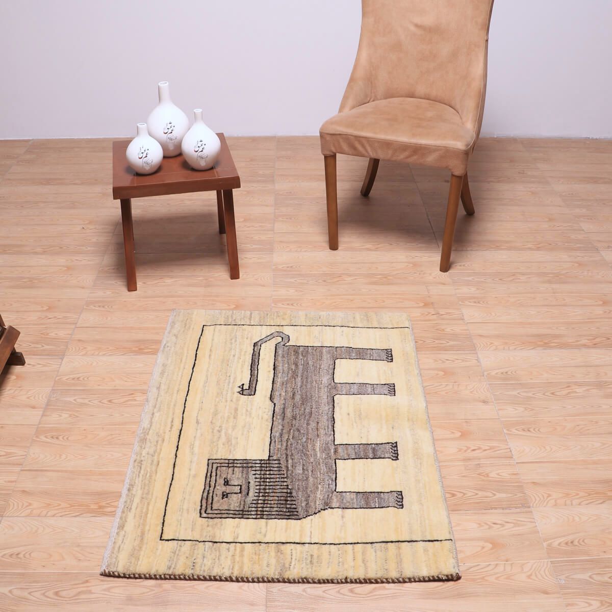 ギャッベ(ギャベ)カシュクリ 97×74cm(HSS-70101)