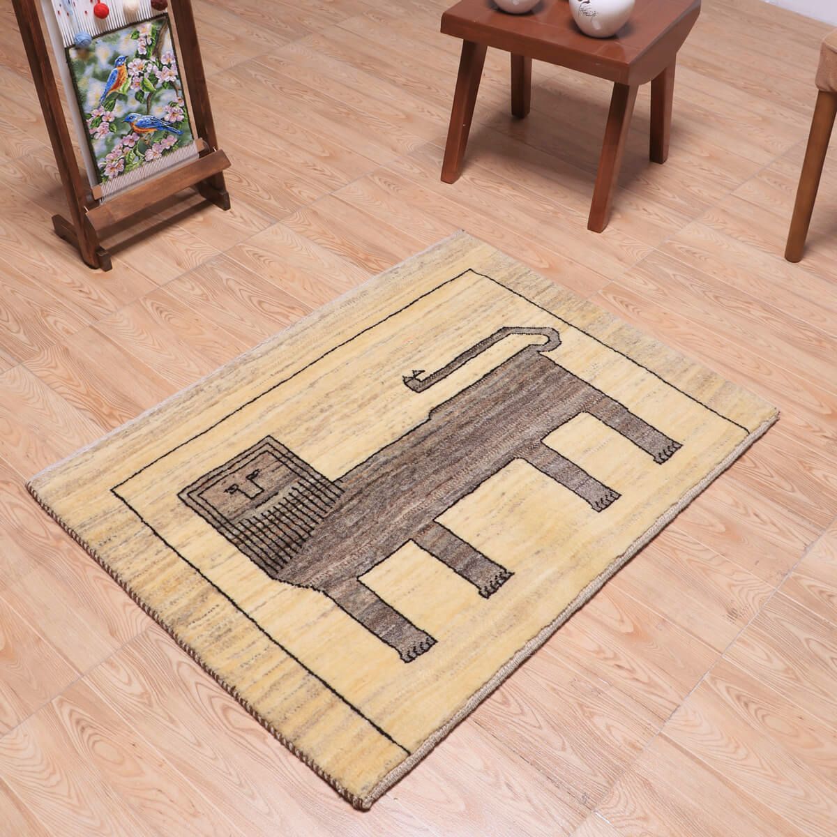 ギャッベ(ギャベ)カシュクリ 97×74cm(HSS-70101)