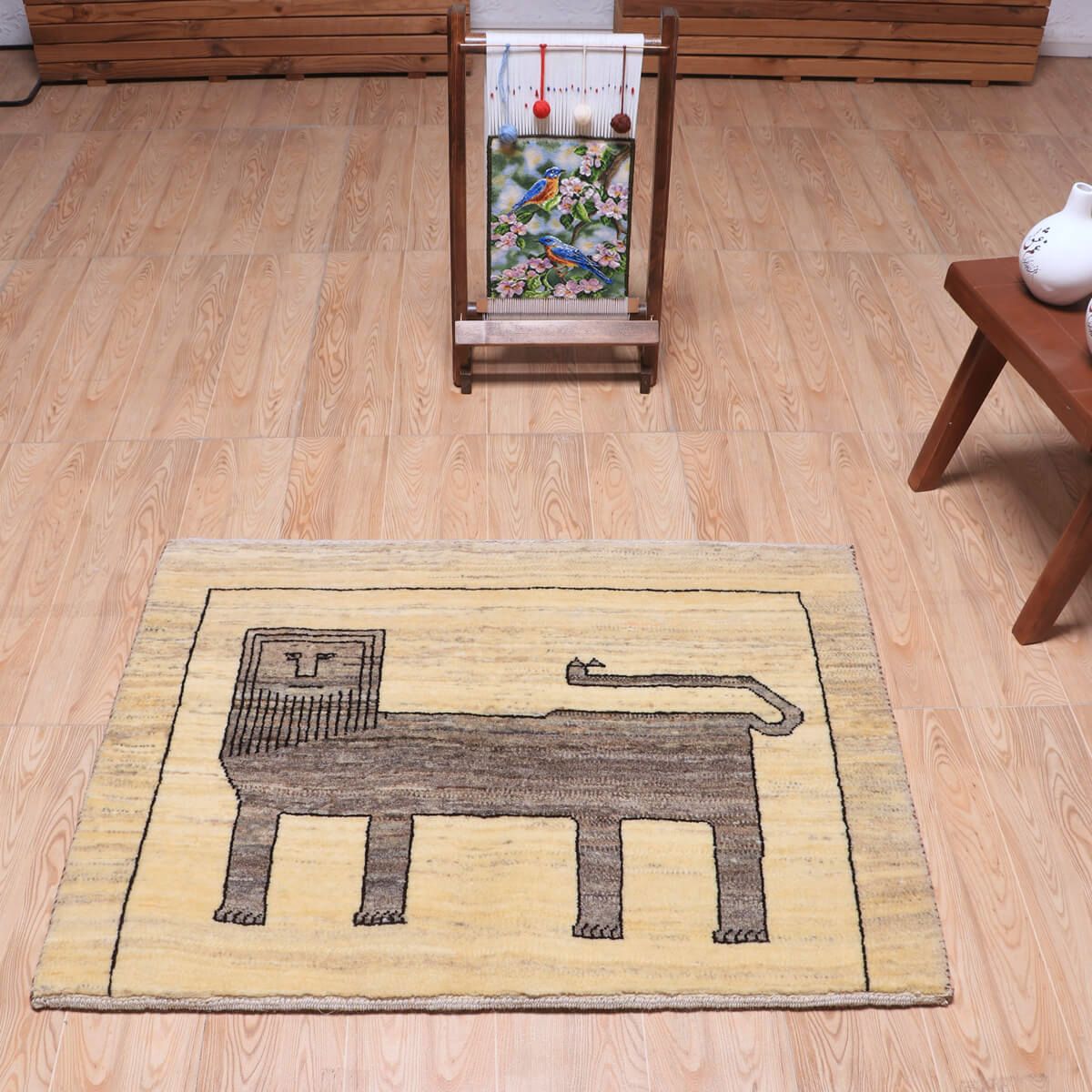 ギャッベ(ギャベ)カシュクリ 97×74cm(HSS-70101)