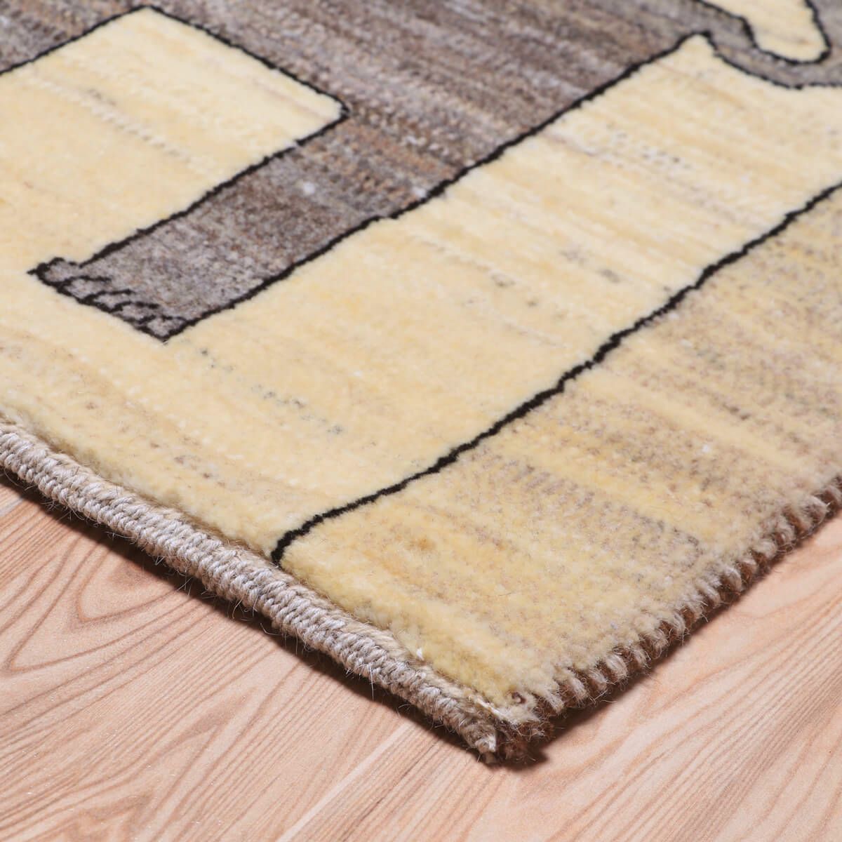 ギャッベ(ギャベ)カシュクリ 97×74cm(HSS-70101)