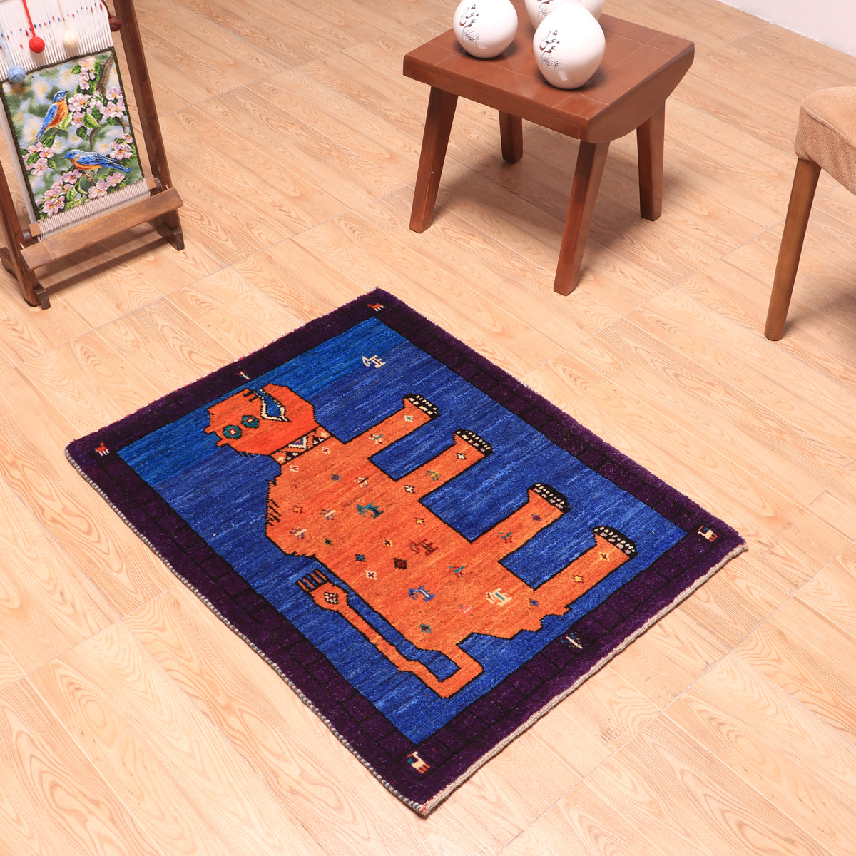ギャッベ(ギャベ)カシュクリ 84×65cm(HSS-70104)