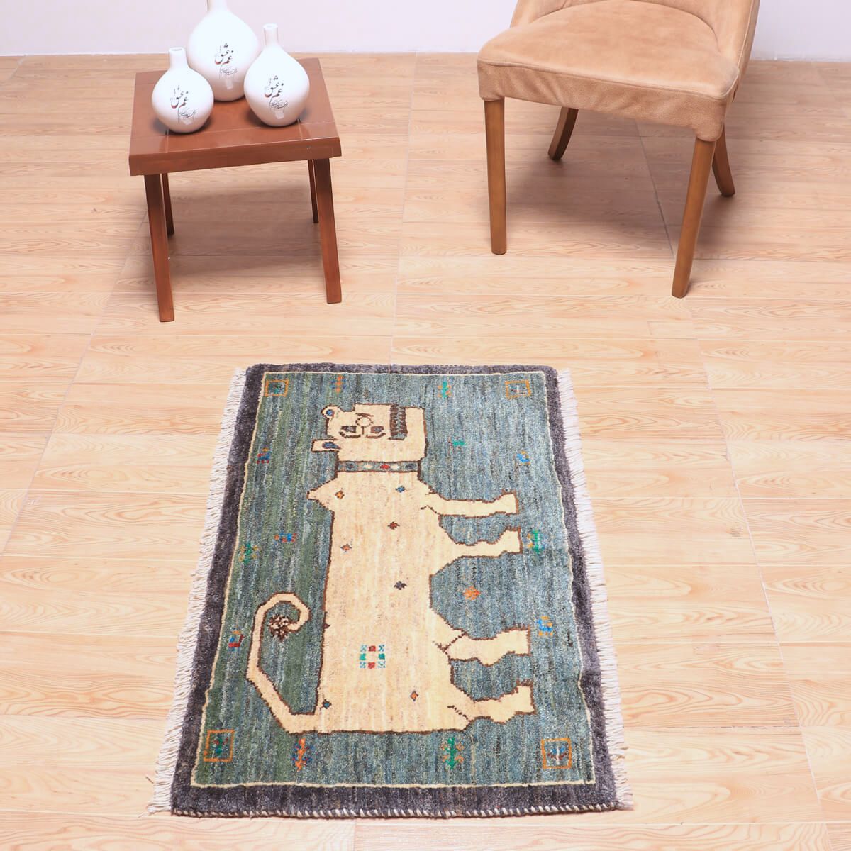 ギャッベ(ギャベ)カシュクリ 92×57cm(HSS-70105)