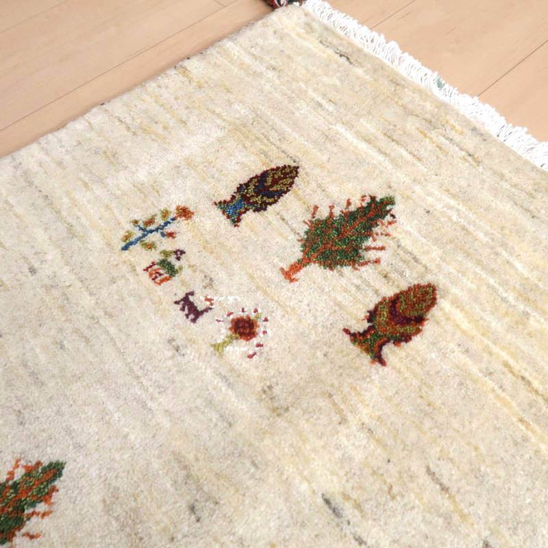 プレミアムギャッベ/ホシナマイ(ルリバフ) 82×57cm(HSS-71552)