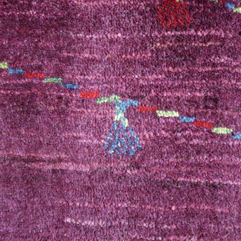 プレミアムギャッベ/ホシナマイ(ルリバフ) 84×59cm(HSS-71701)