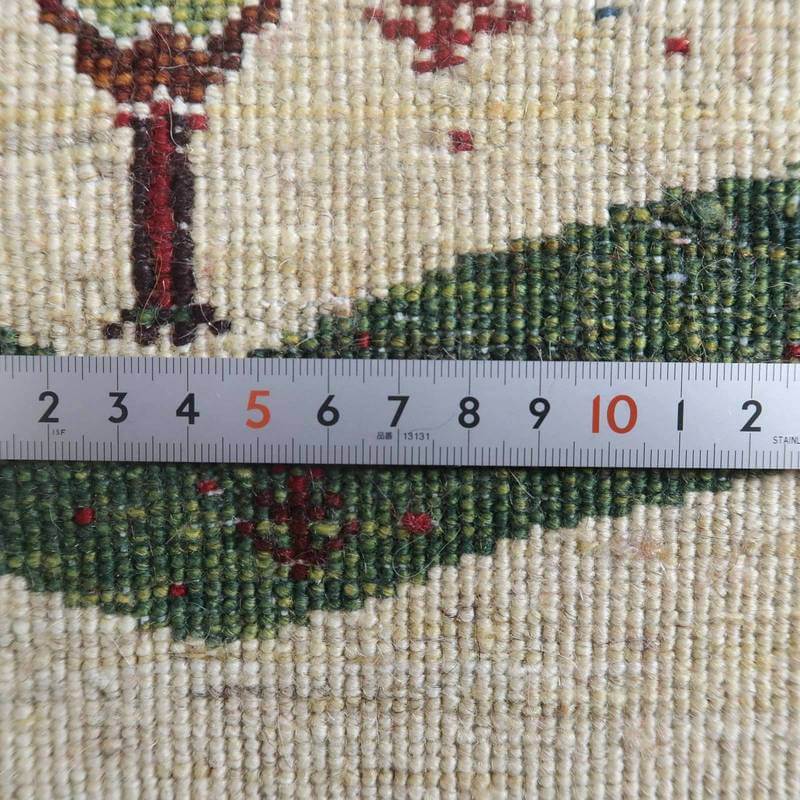 プレミアムギャッベ/ホシナマイ(ルリバフ) 88×64cm(HSS-71740)