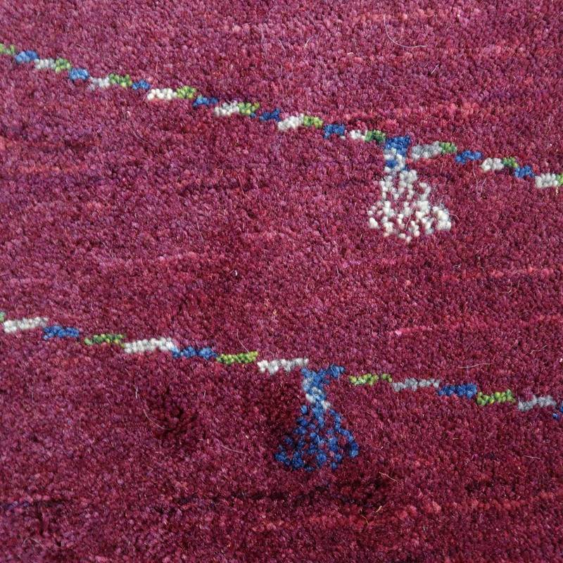 プレミアムギャッベ/ホシナマイ(ルリバフ) 85×50cm(HSS-71800)