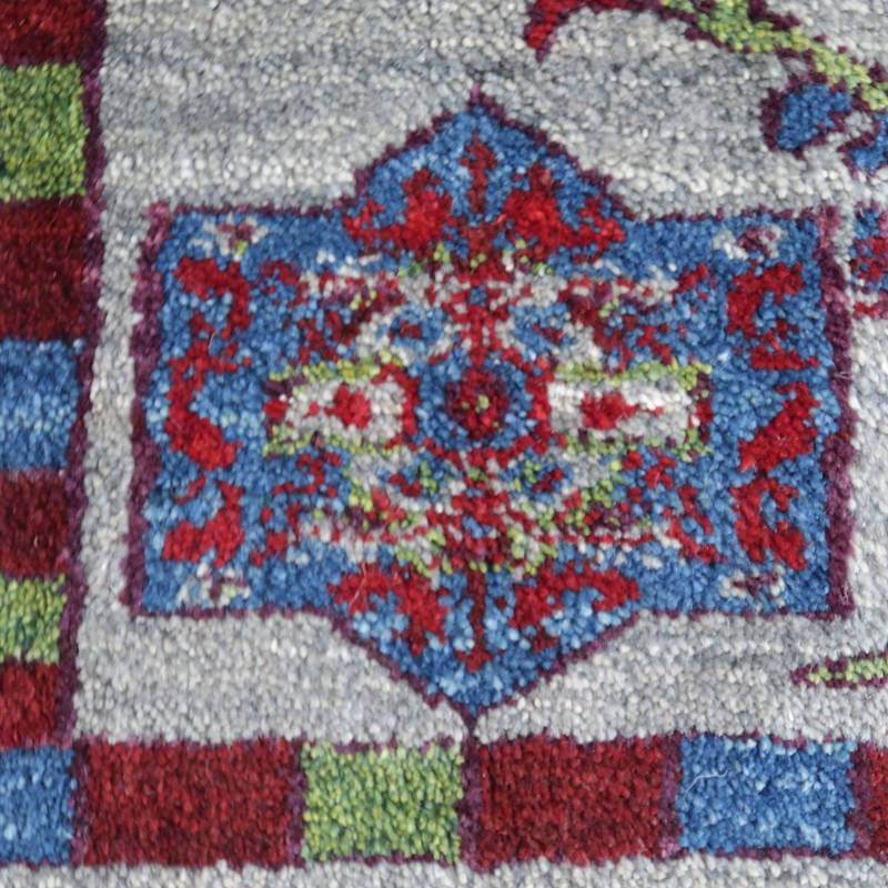 プレミアムギャッベ/ホシナマイ(ルリバフ) 85×63cm(HSS-72468)