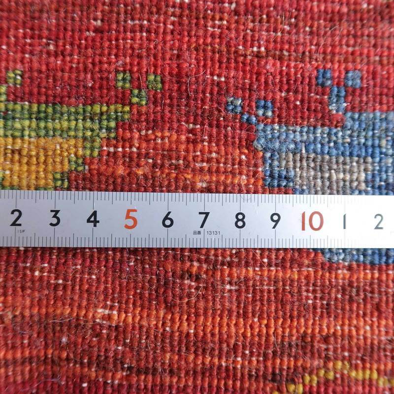 プレミアムギャッベ/ホシナマイ(ルリバフ) 93×57cm(HSS-73074)