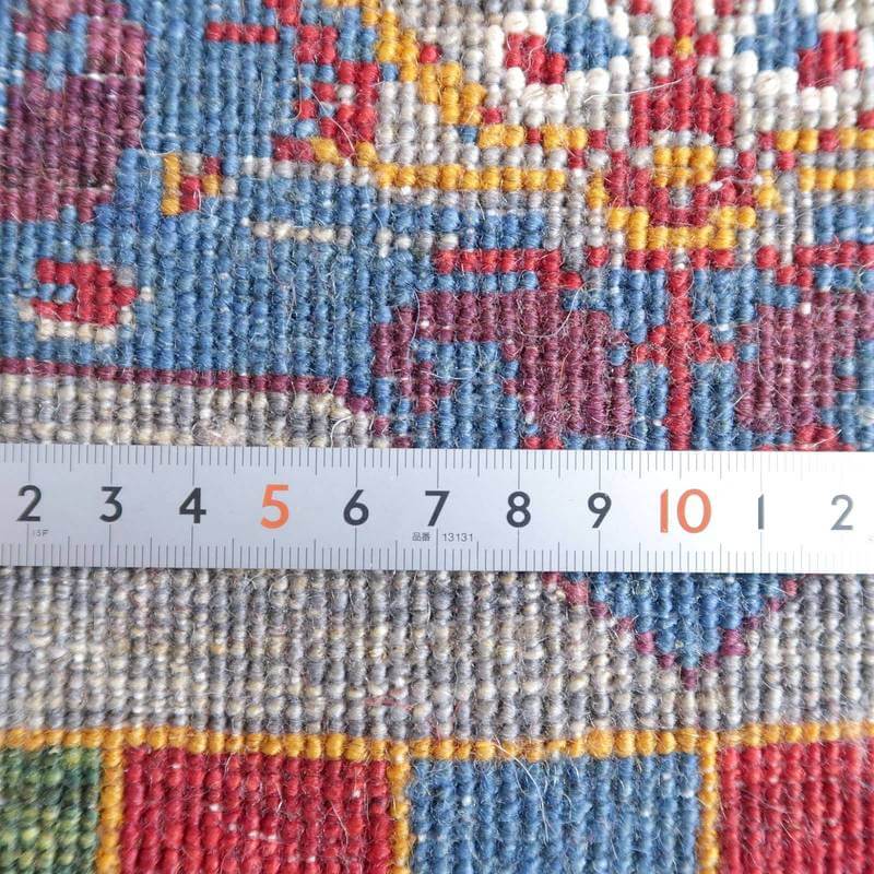 プレミアムギャッベ/ホシナマイ(ルリバフ) 87×57cm(HSS-73099)