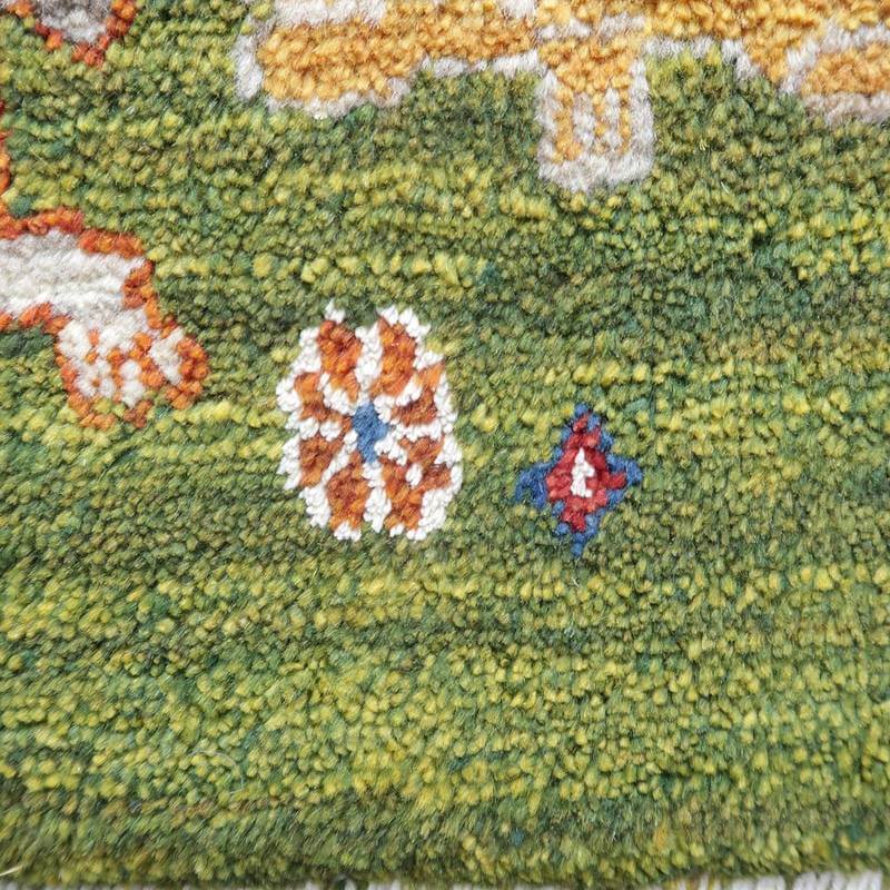 プレミアムギャッベ/ホシナマイ(ルリバフ) 62×89cm(HSS-77735)
