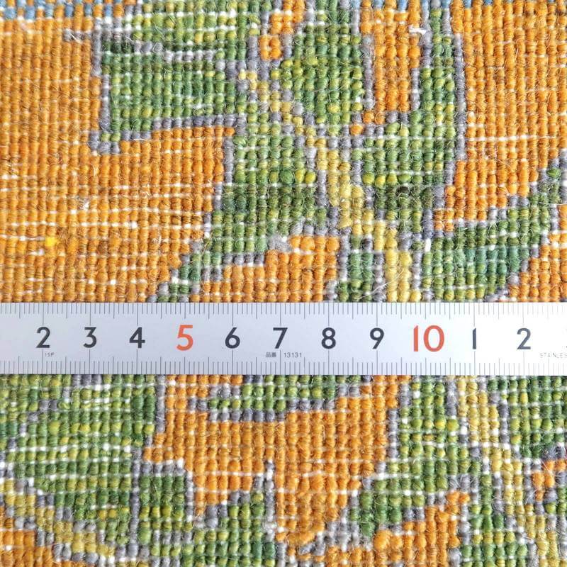 プレミアムギャッベ/ホシナマイ(ルリバフ) 89×66cm(HSS-77737)