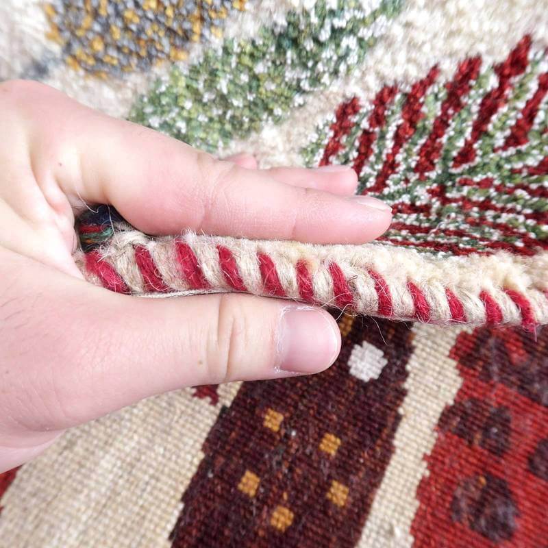 プレミアムギャッベ/ホシナマイ(ルリバフ) 63×92cm(HSS-77740)