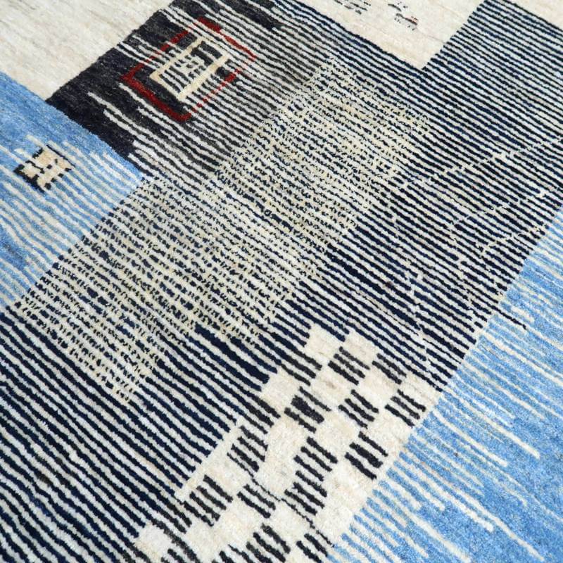 プレミアムギャッベ/ホシナマイ(ルリバフ) 303×246cm(HX-10863)