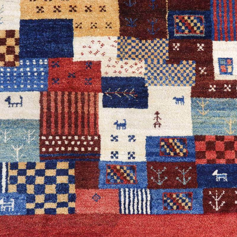 プレミアムギャッベ/ホシナマイ(カシュクリ) 294×197cm(HX-10864)