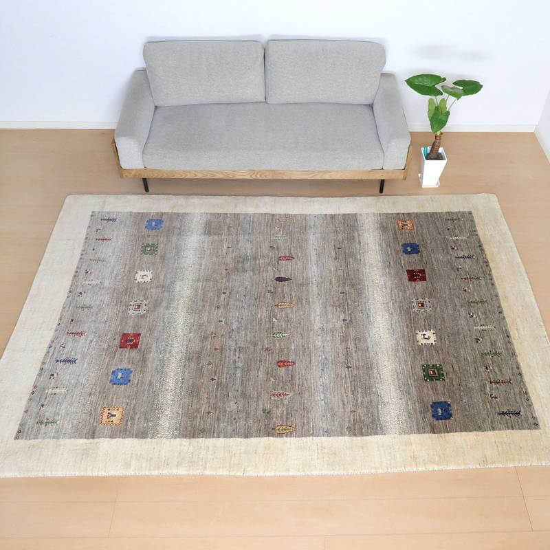 プレミアムギャッベ/ホシナマイ(カシュクリ) 295×198cm(HX-10868)