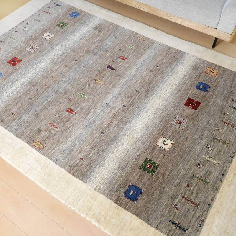 プレミアムギャッベ/ホシナマイ(カシュクリ) 295×198cm(HX-10868)