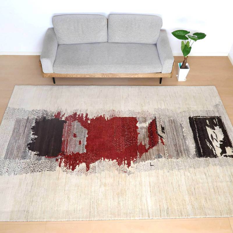 プレミアムギャッベ/ホシナマイ(カシュクリ) 303×204cm(HX-10888)