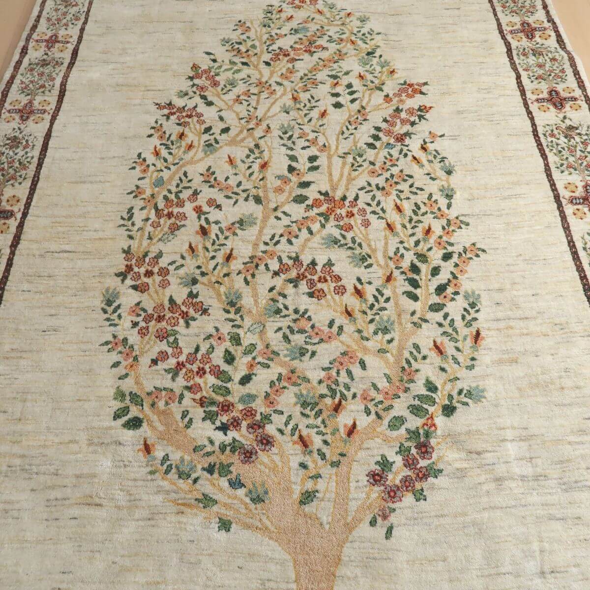 プレミアムギャッベ/ホシナマイ(ルリバフ) 302×220cm(HX-17102)