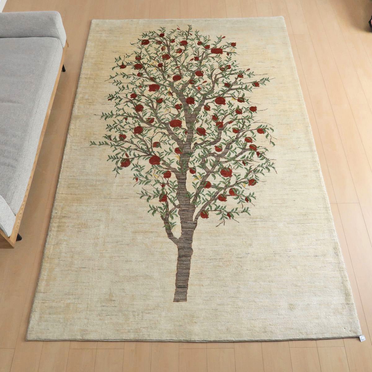 プレミアムギャッベ/ホシナマイ(ルリバフ) 294×188cm(HX-19662)