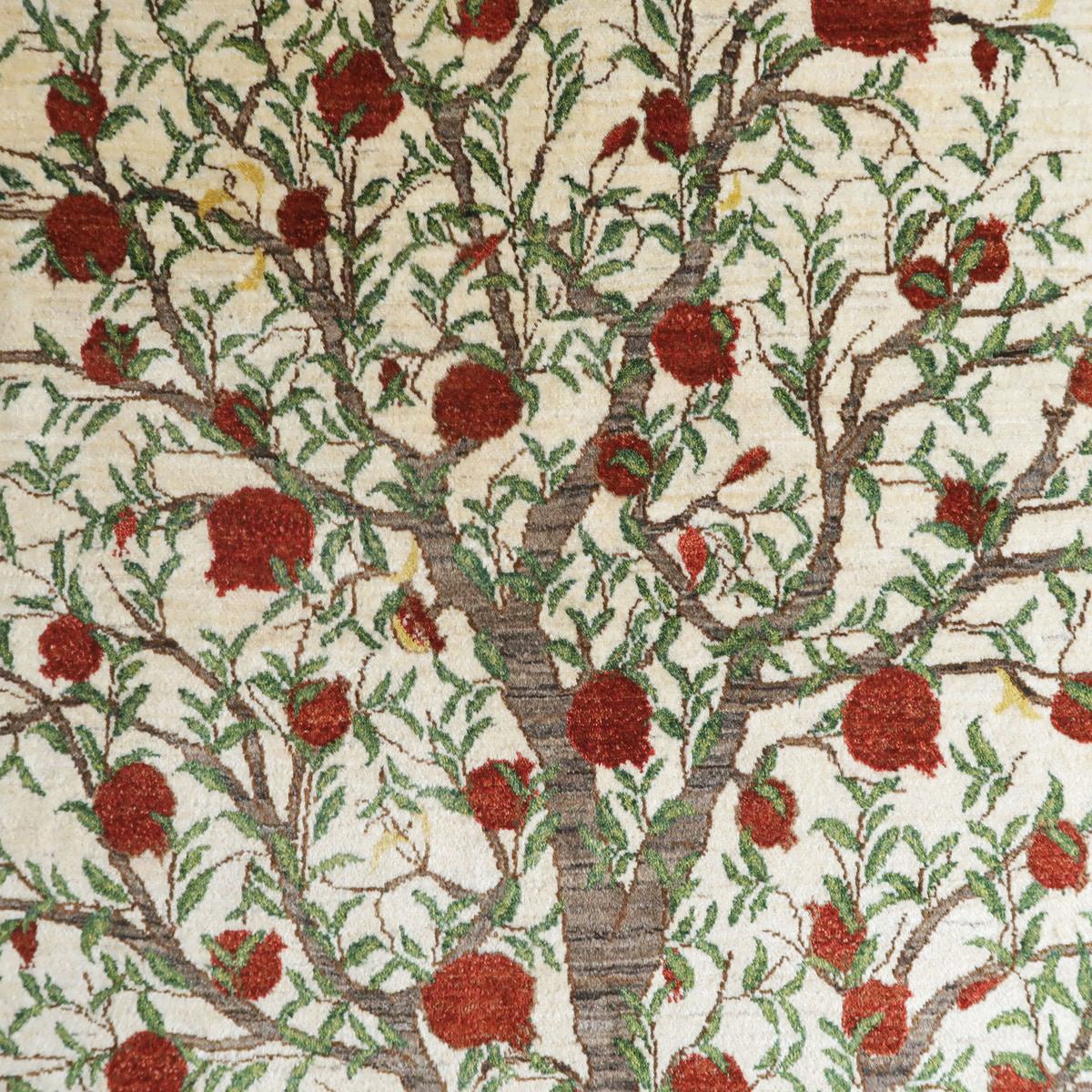 プレミアムギャッベ/ホシナマイ(ルリバフ) 294×188cm(HX-19662)