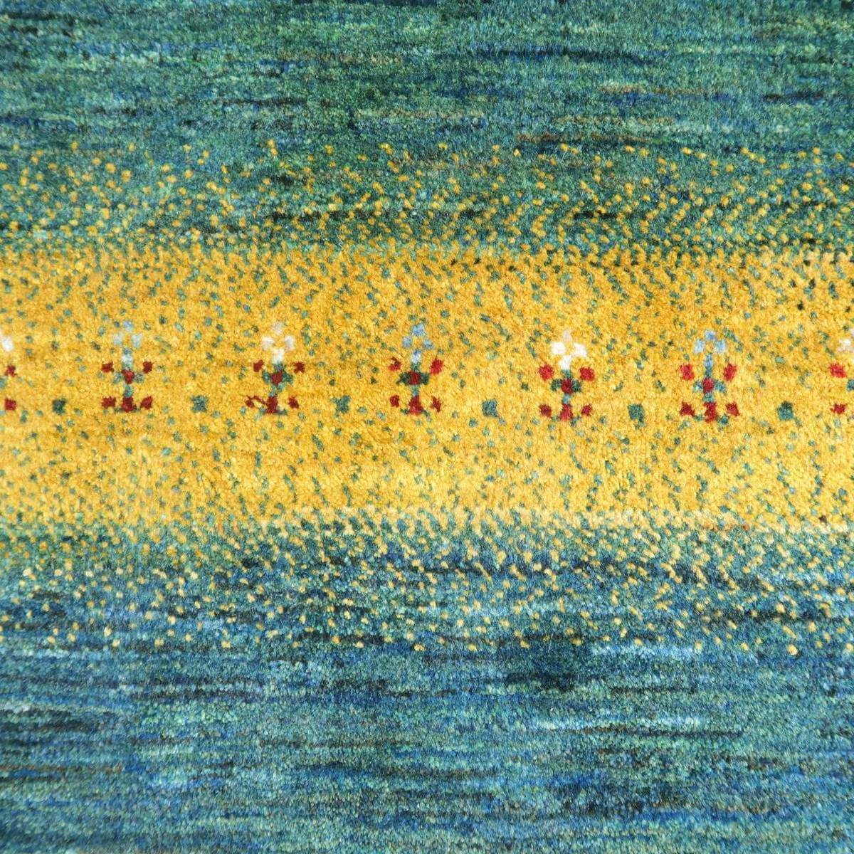 プレミアムギャッベ/ホシナマイ(ルリバフ) 265×163cm(HX-26652)