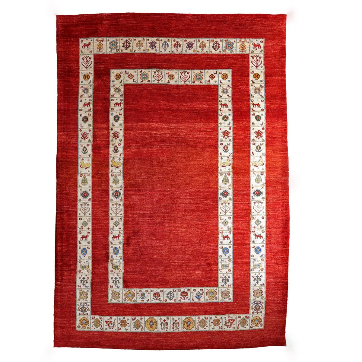 プレミアムギャッベ/ホシナマイ(ルリバフ) 292×203cm(HX-28301)