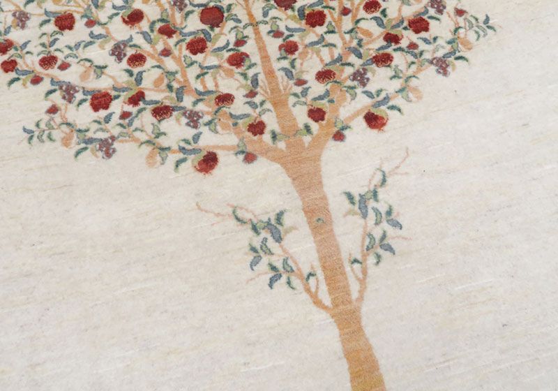 プレミアムギャッベ/ホシナマイ(ルリバフ) 257×170cm(HX-50528)