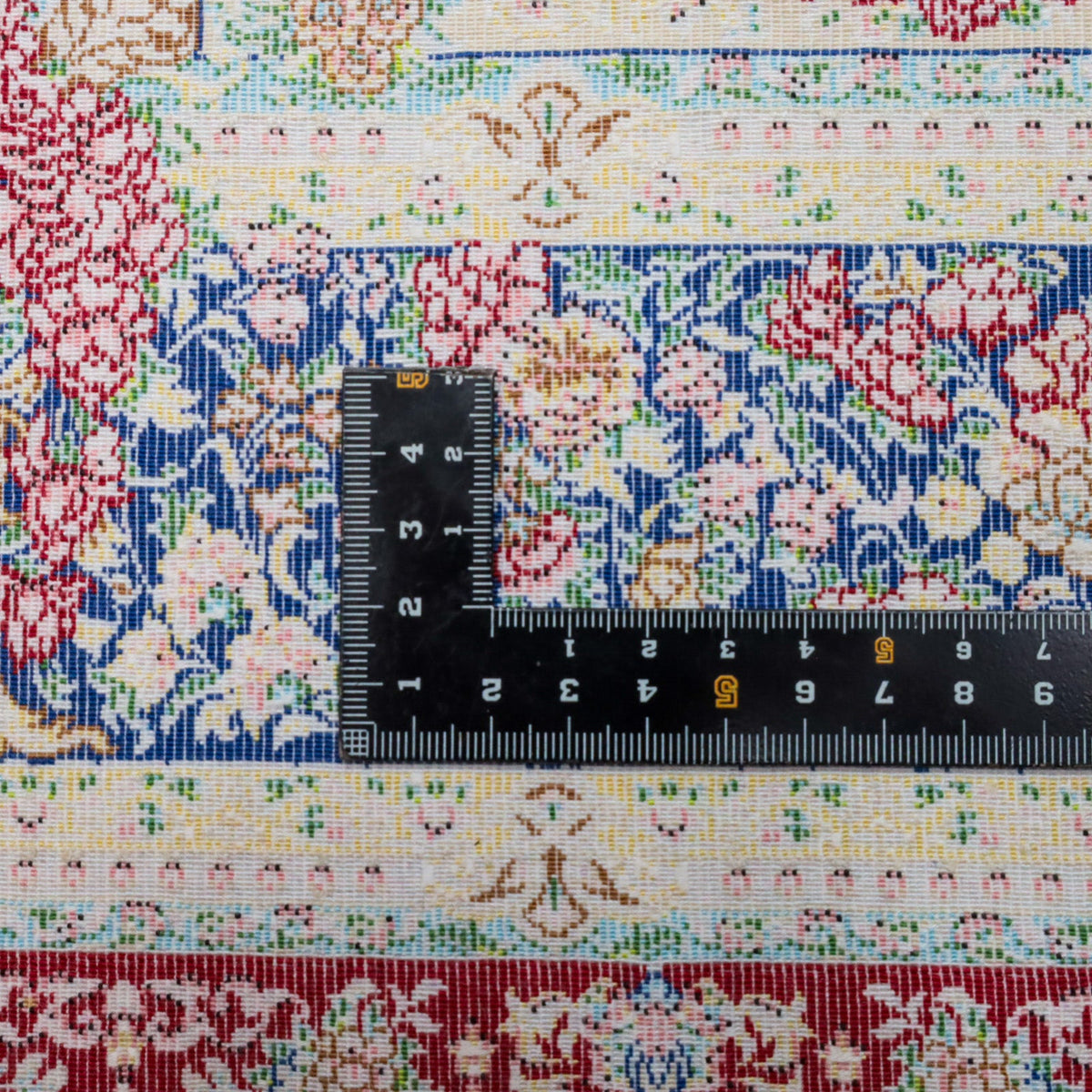 LUMINA モダールアートコレクション|花メダリオン柄 ワインレッド×アイボリー|180×118cm(S-13308)
