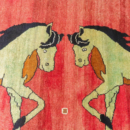 ギャッベ／オールド カシュガイ 217×125cm（AL-4153）