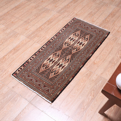 ペルシャ絨毯（イラン産）トルクメン　112×51cm（FS-70053）