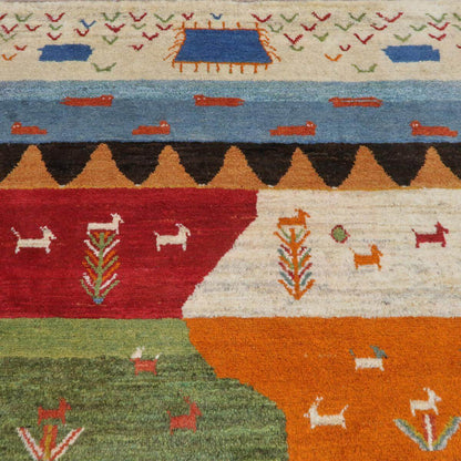 ギャッベ（ラティーフ）　192×156cm（BL-11351）