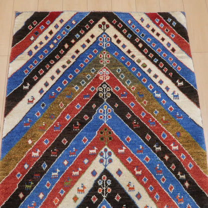 ギャッベ（ラティーフ）　145×103cm（BM-11664）