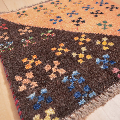 【2枚で46,000円】ギャッベ 37×39cm（BP-12177）