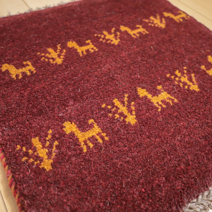【2枚で46,000円】ギャッベ 39×39cm（BP-12214）