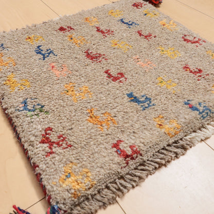 【2枚で46,000円】ギャッベ 39×42cm（BP-12333）