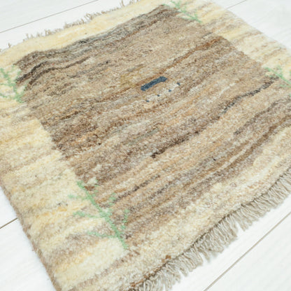 【2枚で46,000円】ギャッベ 36×42cm（BP-12556）