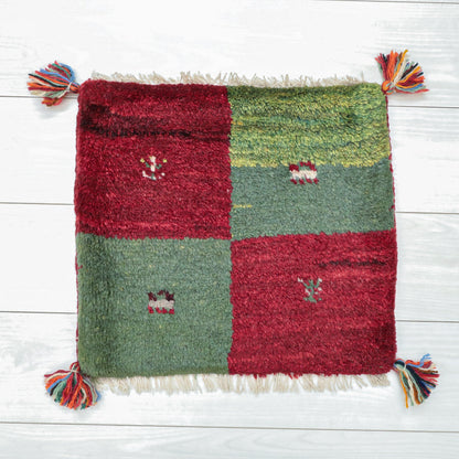 【2枚で46,000円】ギャッベ 40×44cm（BP-12659）
