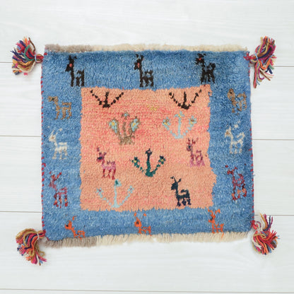 【2枚で46,000円】ギャッベ 37×42cm（BP-12663）