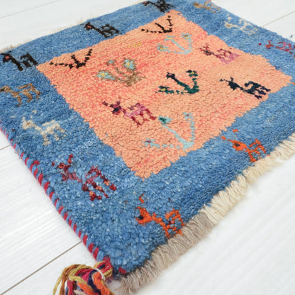 【2枚で46,000円】ギャッベ 37×42cm（BP-12663）