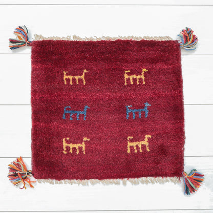 【2枚で46,000円】ギャッベ 40×44cm（BP-12665）