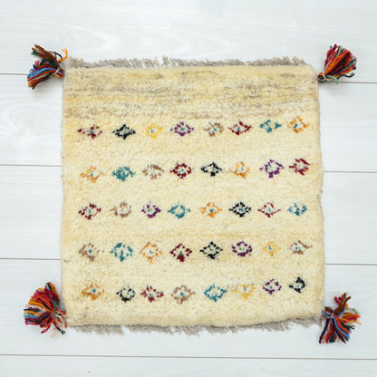 【2枚で46,000円】ギャッベ 42×42cm（BP-12666）
