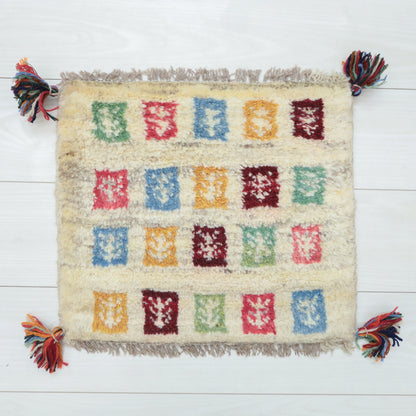 【2枚で46,000円】ギャッベ 37×43cm（BP-12667）