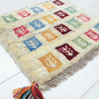 【2枚で46,000円】ギャッベ 37×43cm（BP-12667）