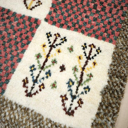 ギャッベ（ギャベ）ラティーフ　41×38cm（BP-12983）