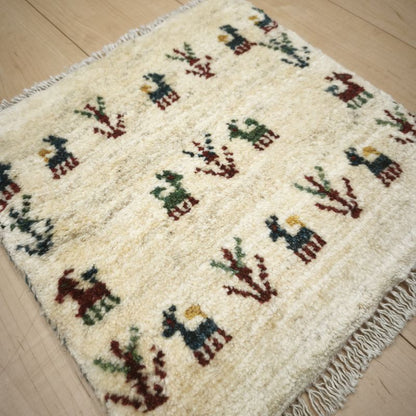 ギャッベ（ギャベ）ラティーフ　40×40cm（BP-12984）