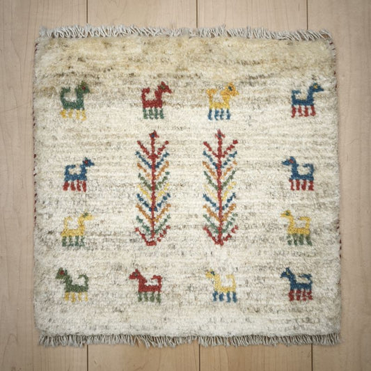 ギャッベ（ギャベ）ラティーフ　40×41cm（BP-12985）