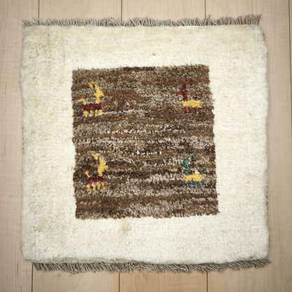 ギャッベ（ギャベ）ラティーフ　41×42cm（BP-12986）