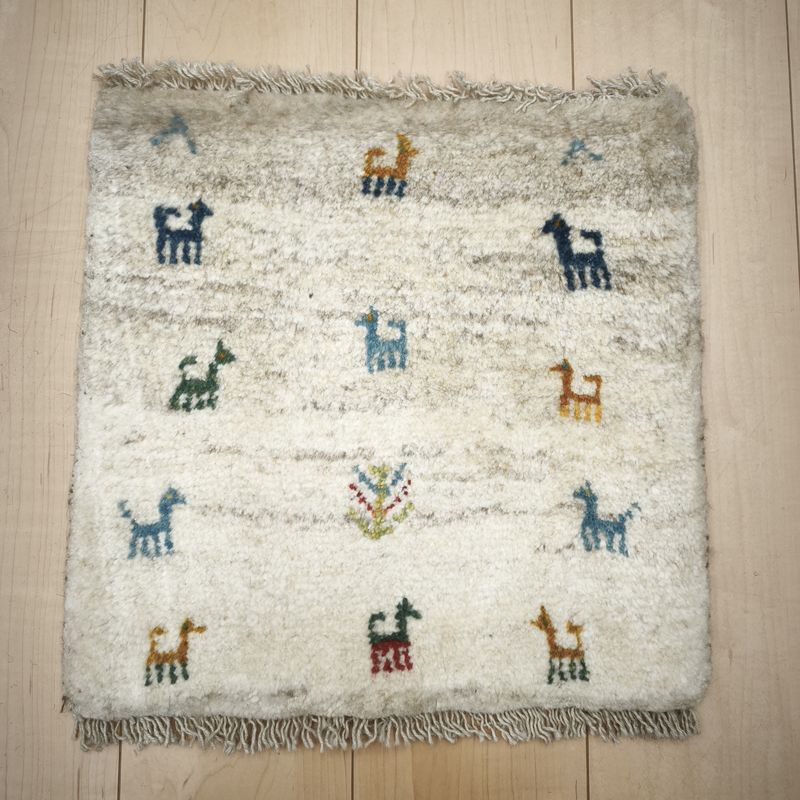 ギャッベ（ギャベ）ラティーフ　42×42cm（BP-12988）