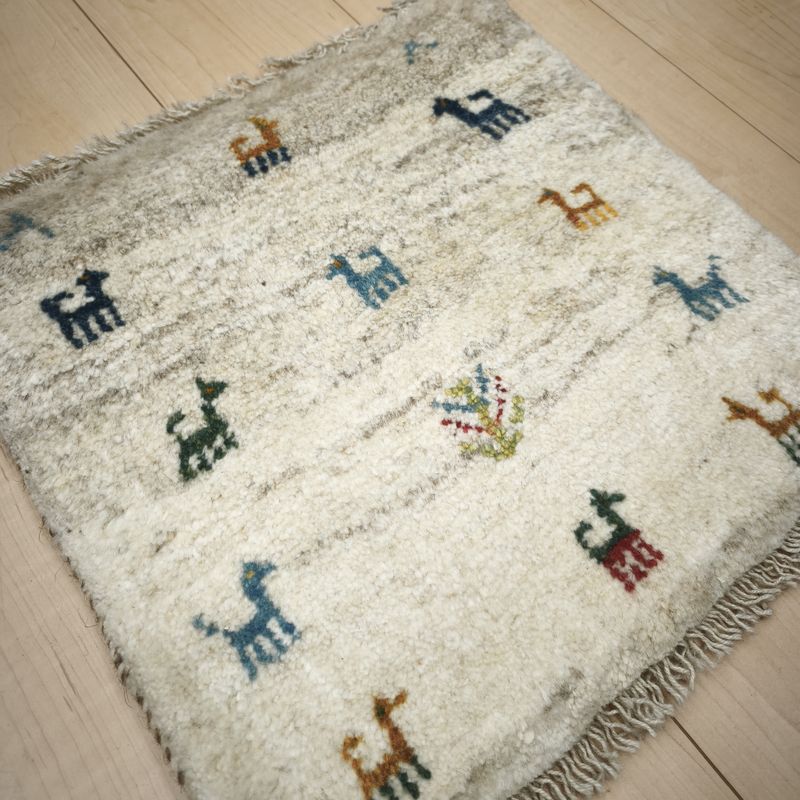 ギャッベ（ギャベ）ラティーフ　42×42cm（BP-12988）