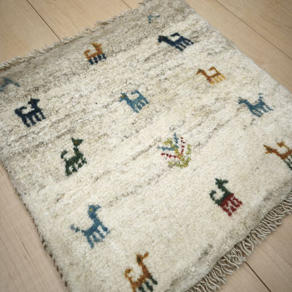 ギャッベ（ギャベ）ラティーフ　42×42cm（BP-12988）